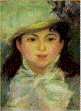 オーギュスト・ルノワール 胸飾りの少女 1879