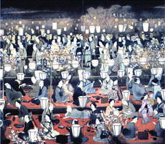 村上華岳「夜桜」大正２年 京都国立近代美術館蔵