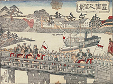 大島庀《豊橋之望景》1888年　当館蔵