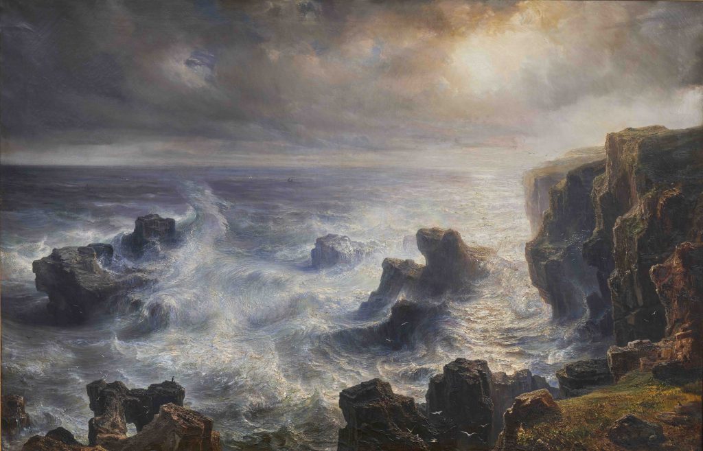 テオドール・ギュダン《ベル=イル沿岸の暴風雨》1851年