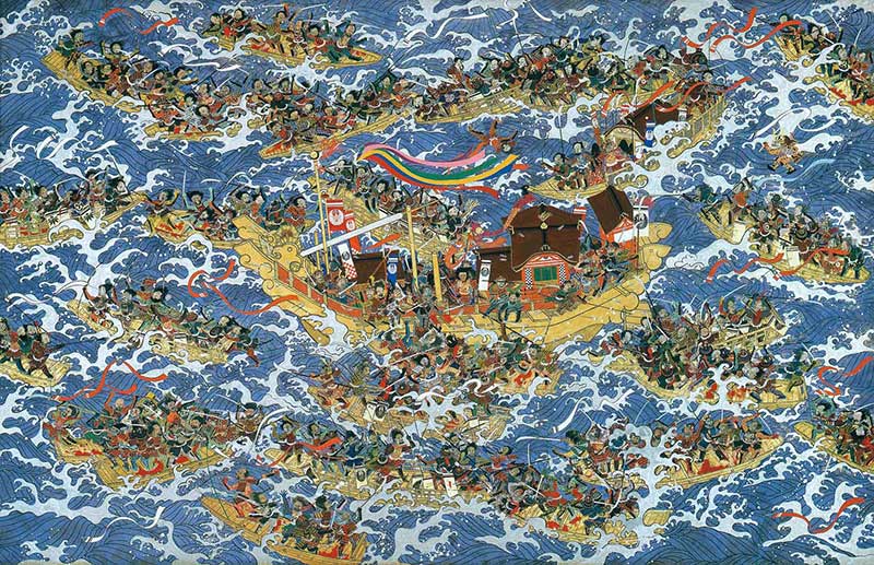 源平海戦絵巻第2図「海戦」1964年　東京国立近代美術館【前期展示】